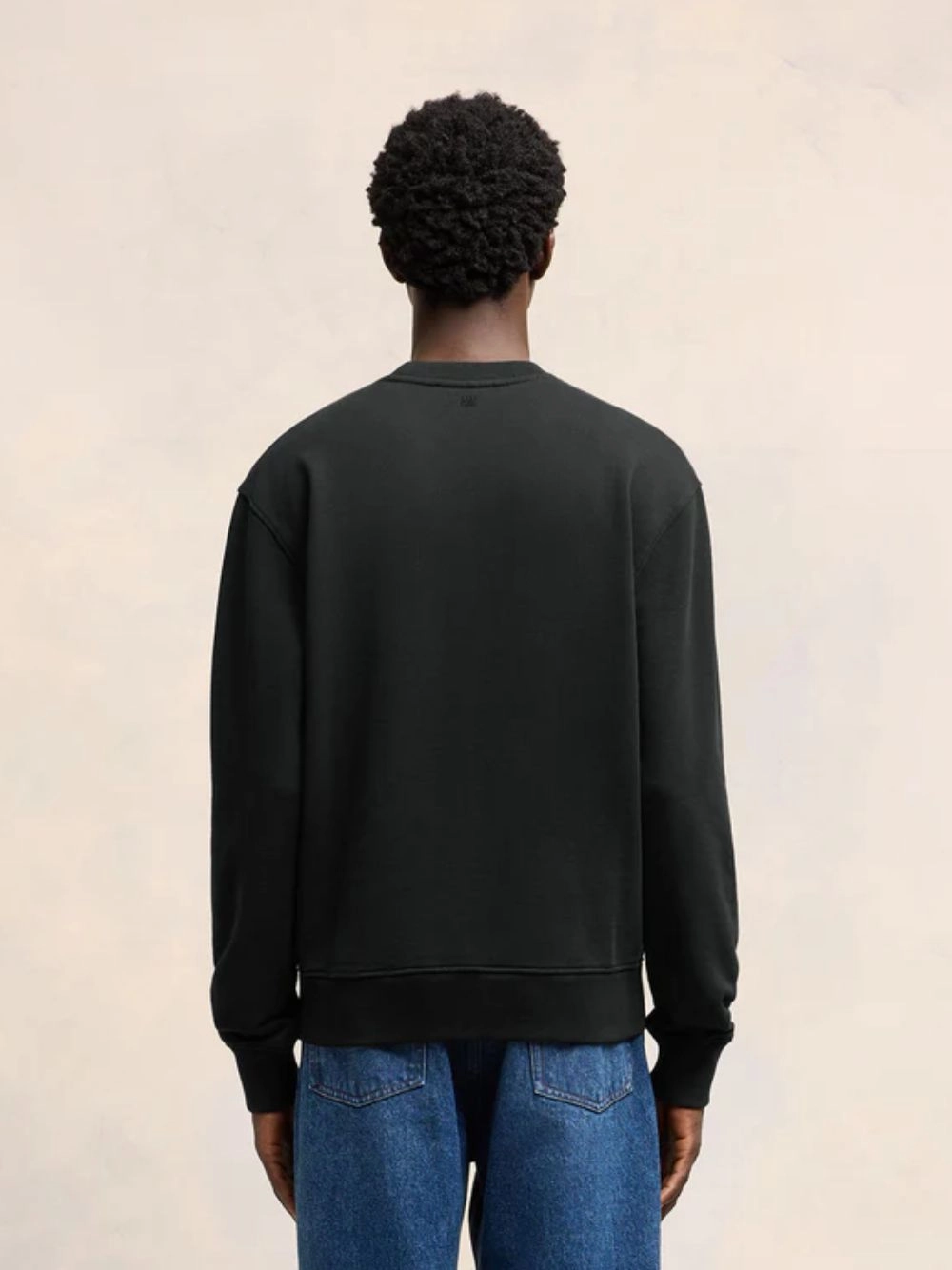 Black Cotton Sweatshirt