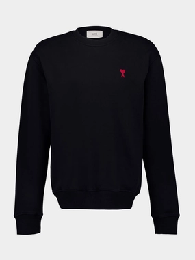Black Cotton Sweatshirt Tops Mens - thermal tops