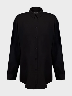 Black Crinkled Fluid Shirt Suits Mens - men's suits outlet