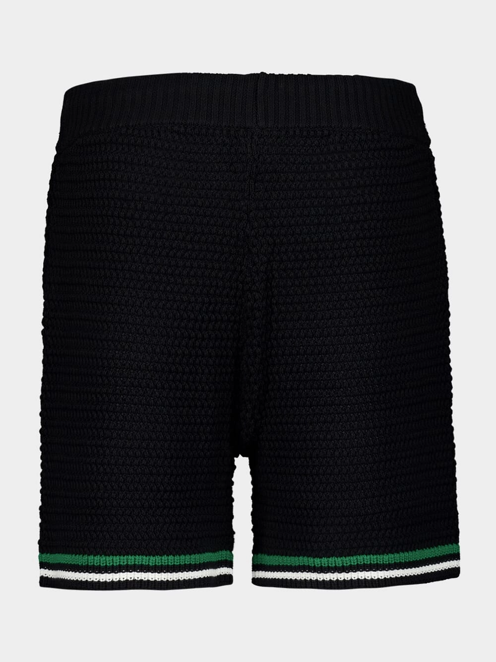 Black Crochet Tennis Shorts