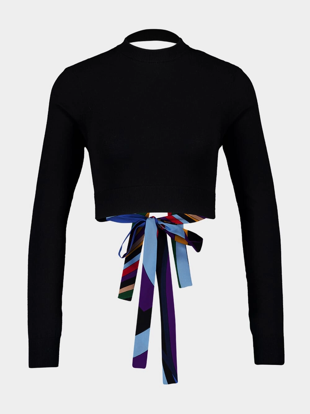 Black Cropped Sweater Knitwear Womens - women's knitwear cheap