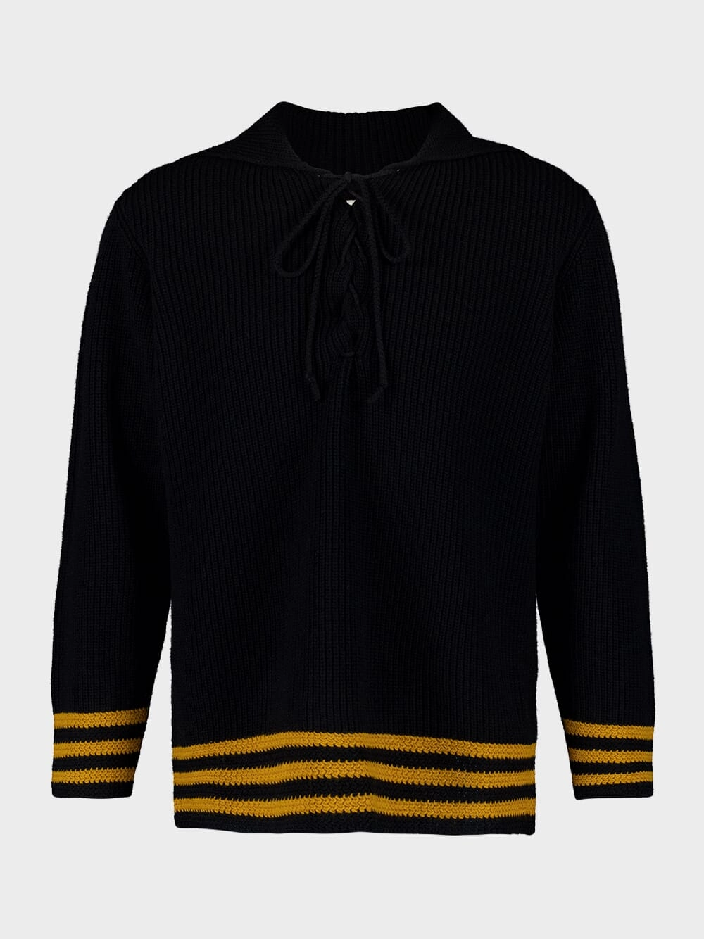 Black Deck Stripe Sweater Knitwear Mens - men's sweaters sale