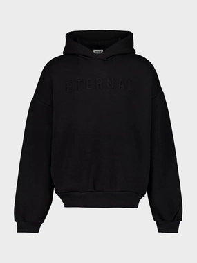 Black Eternal Embossed Sweatshirt Tops Mens - thermal tops