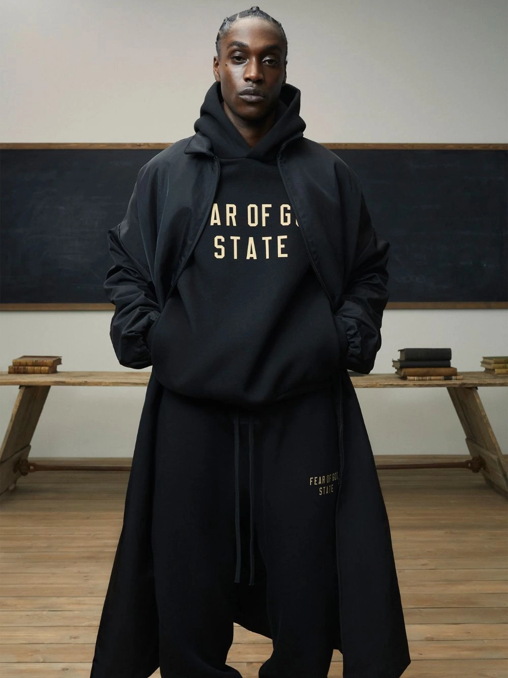 Black Fleece Hoodie