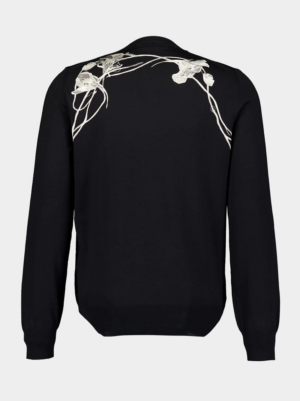 Black Floral Harness Jumper