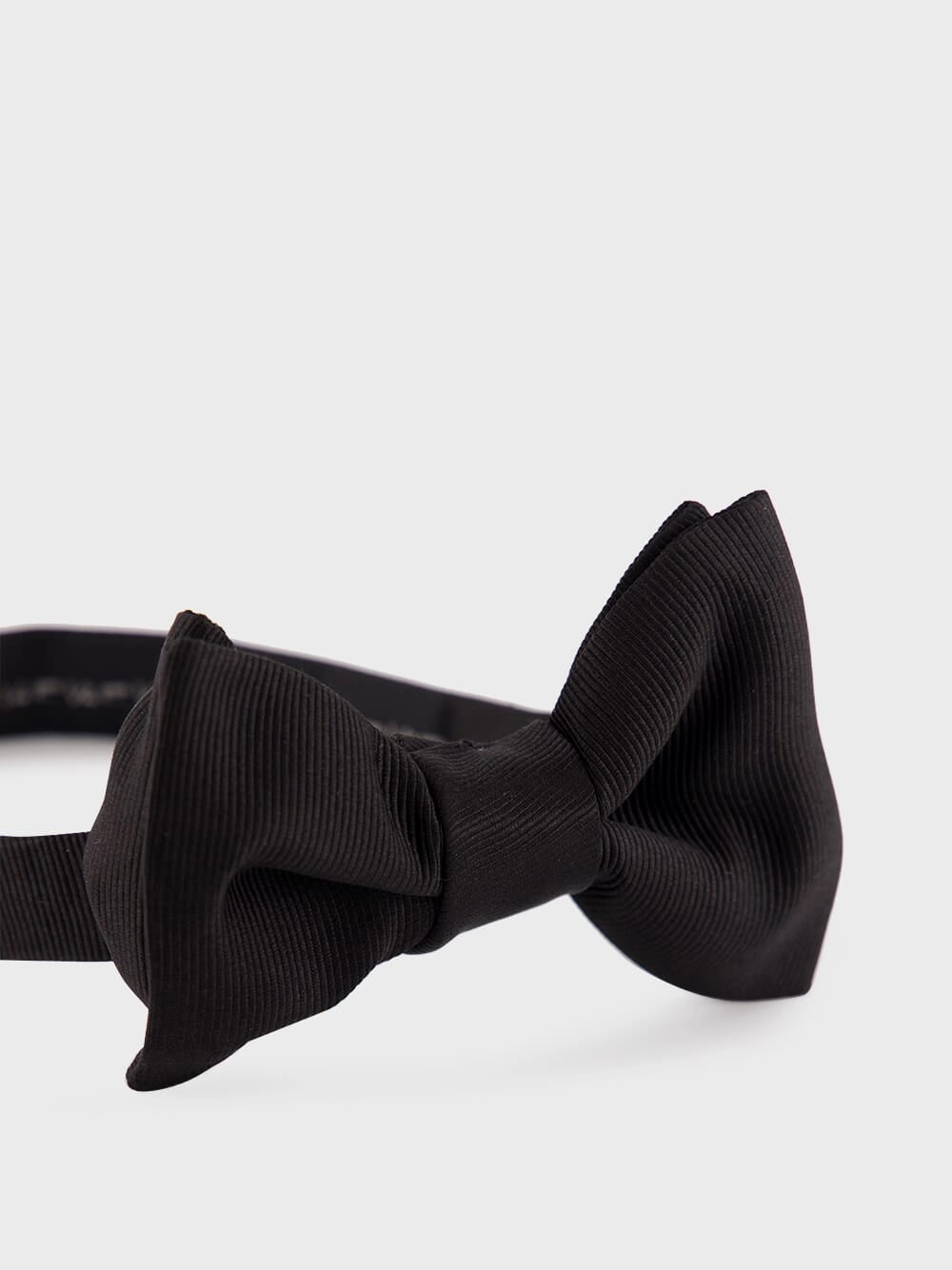 Black Gros Grain Bow Tie