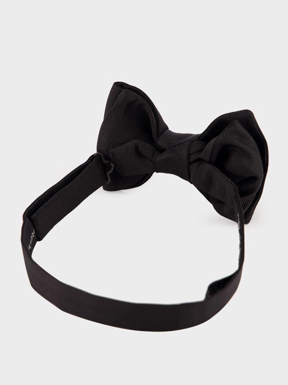 Black Gros Grain Bow Tie