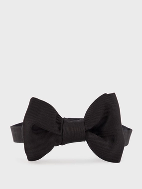 Black Gros Grain Bow Tie Suits Mens - men's suits outlet