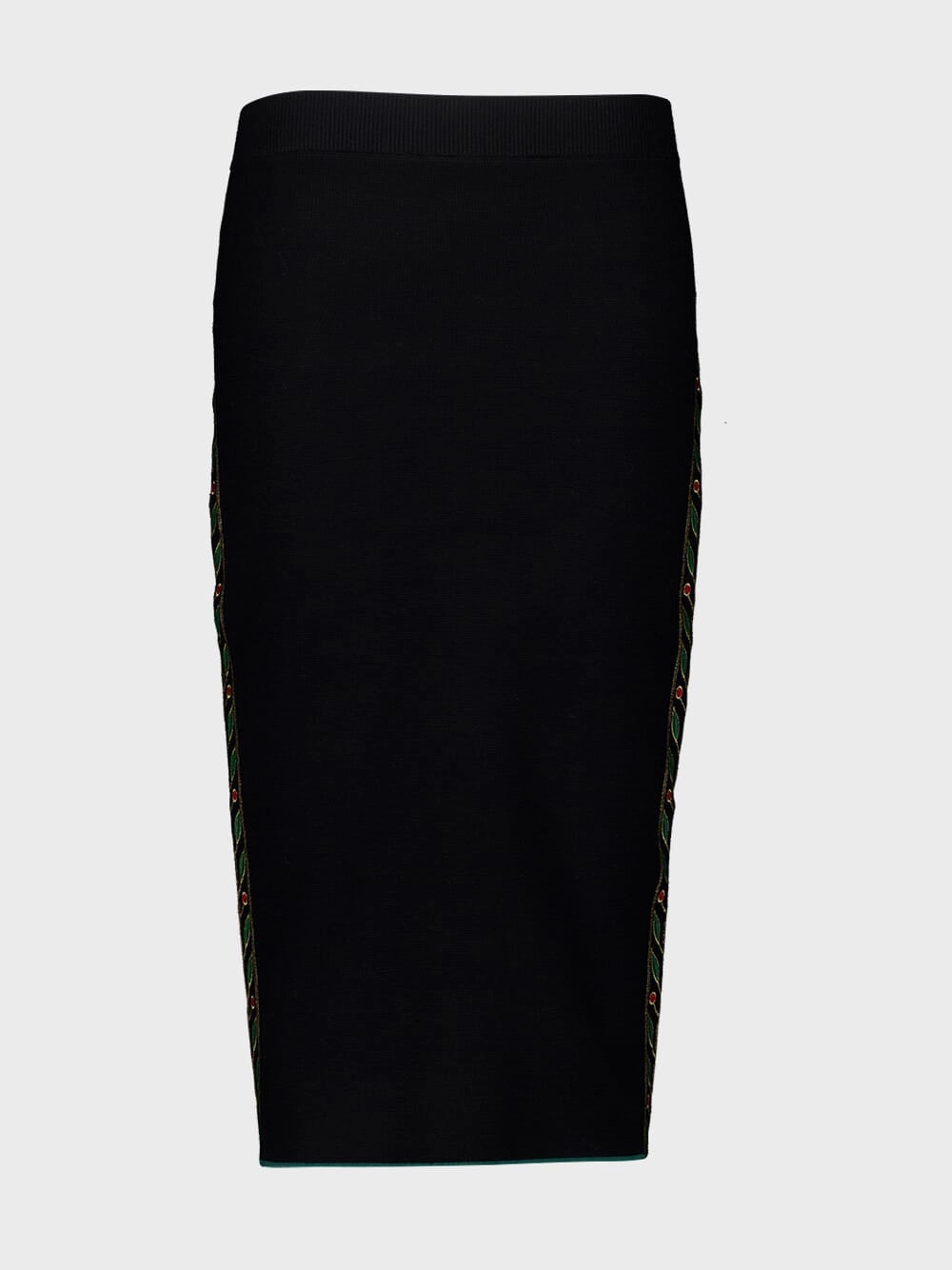 Black Laurel Knit Merino Wool Skirt Knitwear Womens - women's knitwear cheap