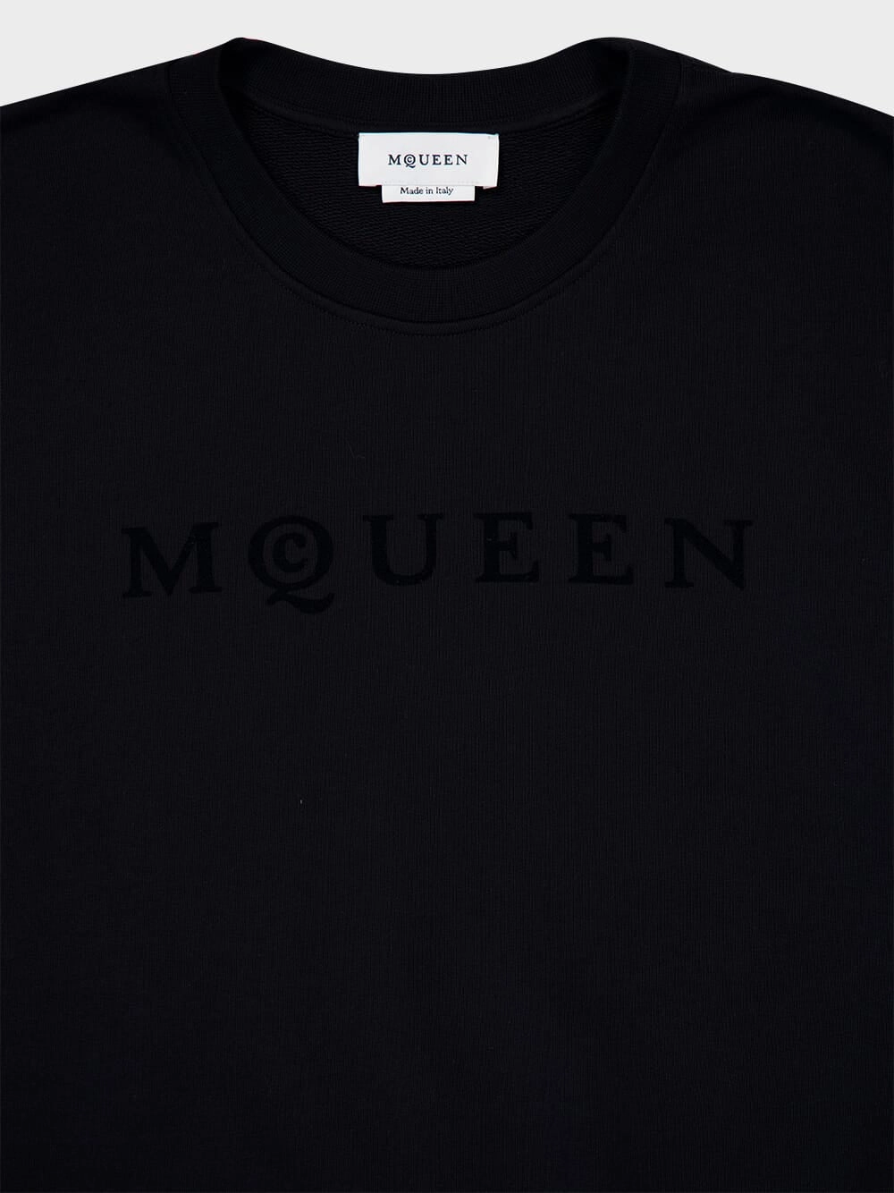 Black Logo Cotton Sweatshirt
