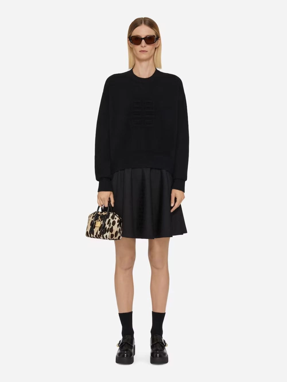 Black Monogram 72 Jacquard Skirt