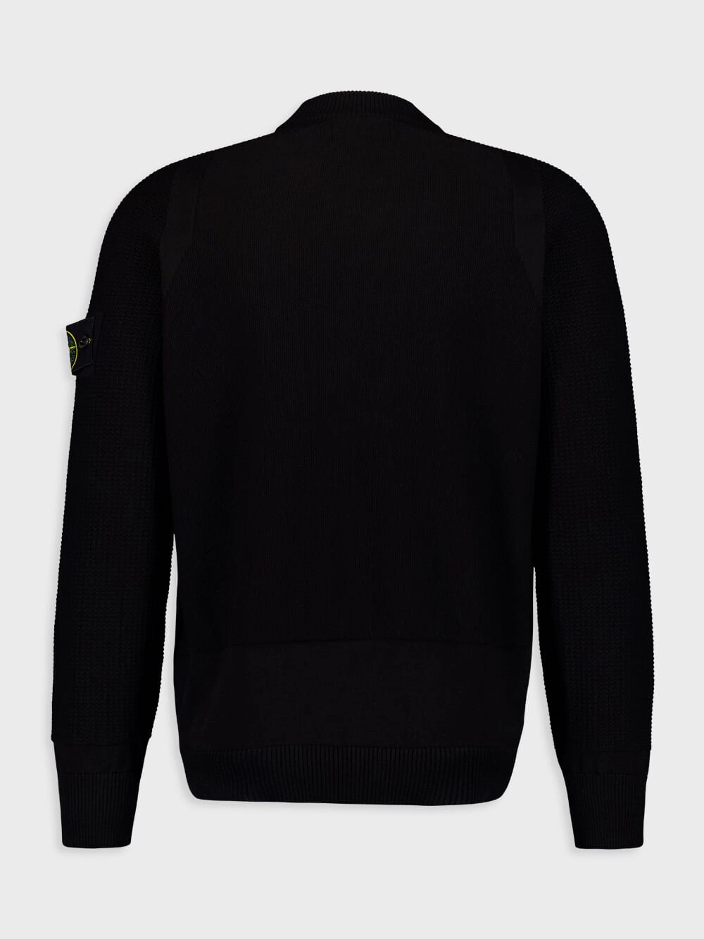 Black Organic Cotton Crewneck Knit