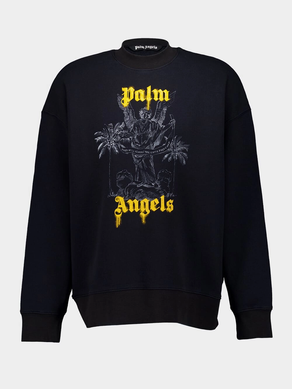 Black Palms Pencil Sweatshirt Tops Mens - thermal tops