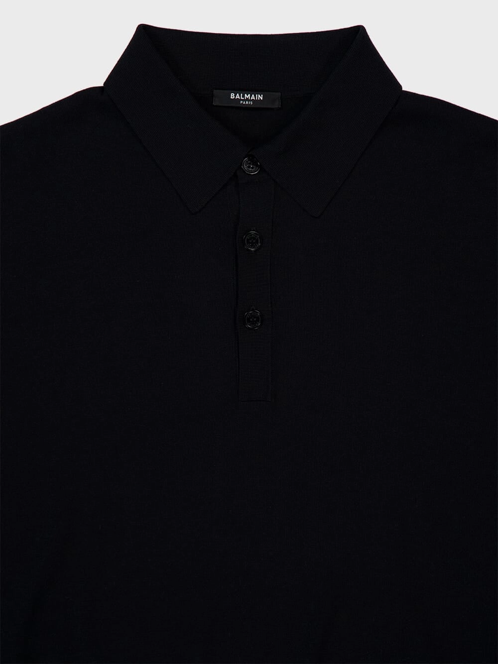 Black Polo Regular Fit Cotton Silk Knit