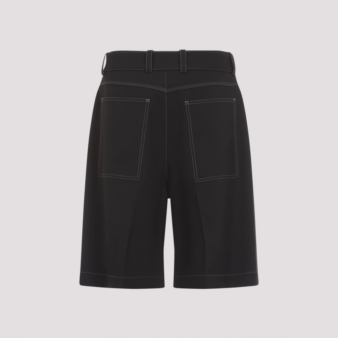 Black Polyester Shorts