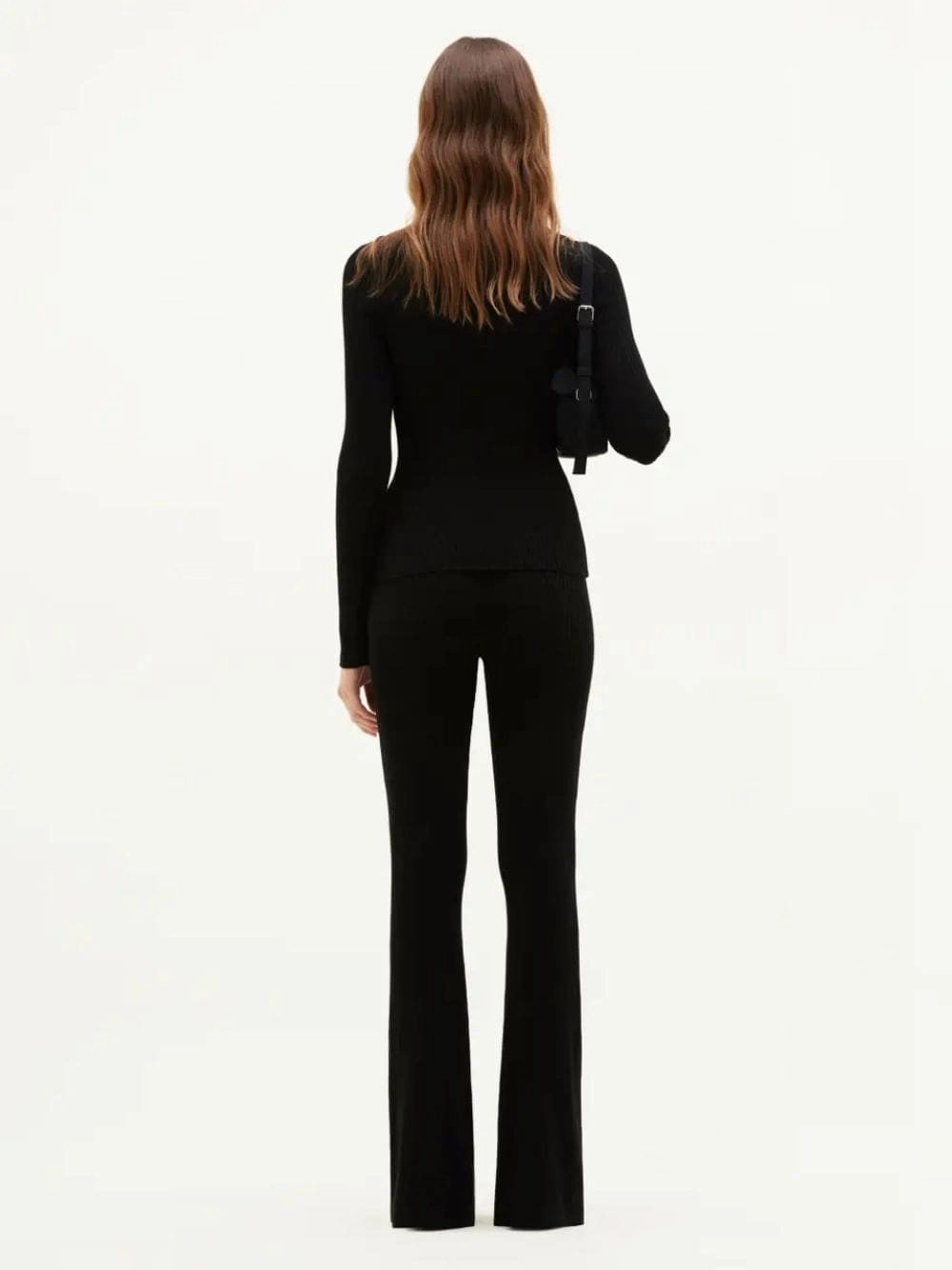 Black ReEdition Rib Knit Mockneck Sweater