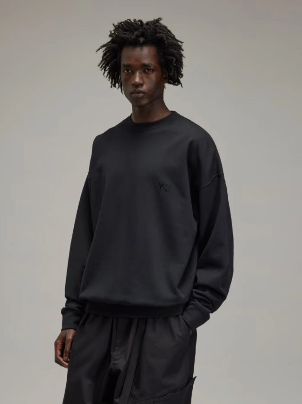 Black Relaxed Fit Sweatshirt