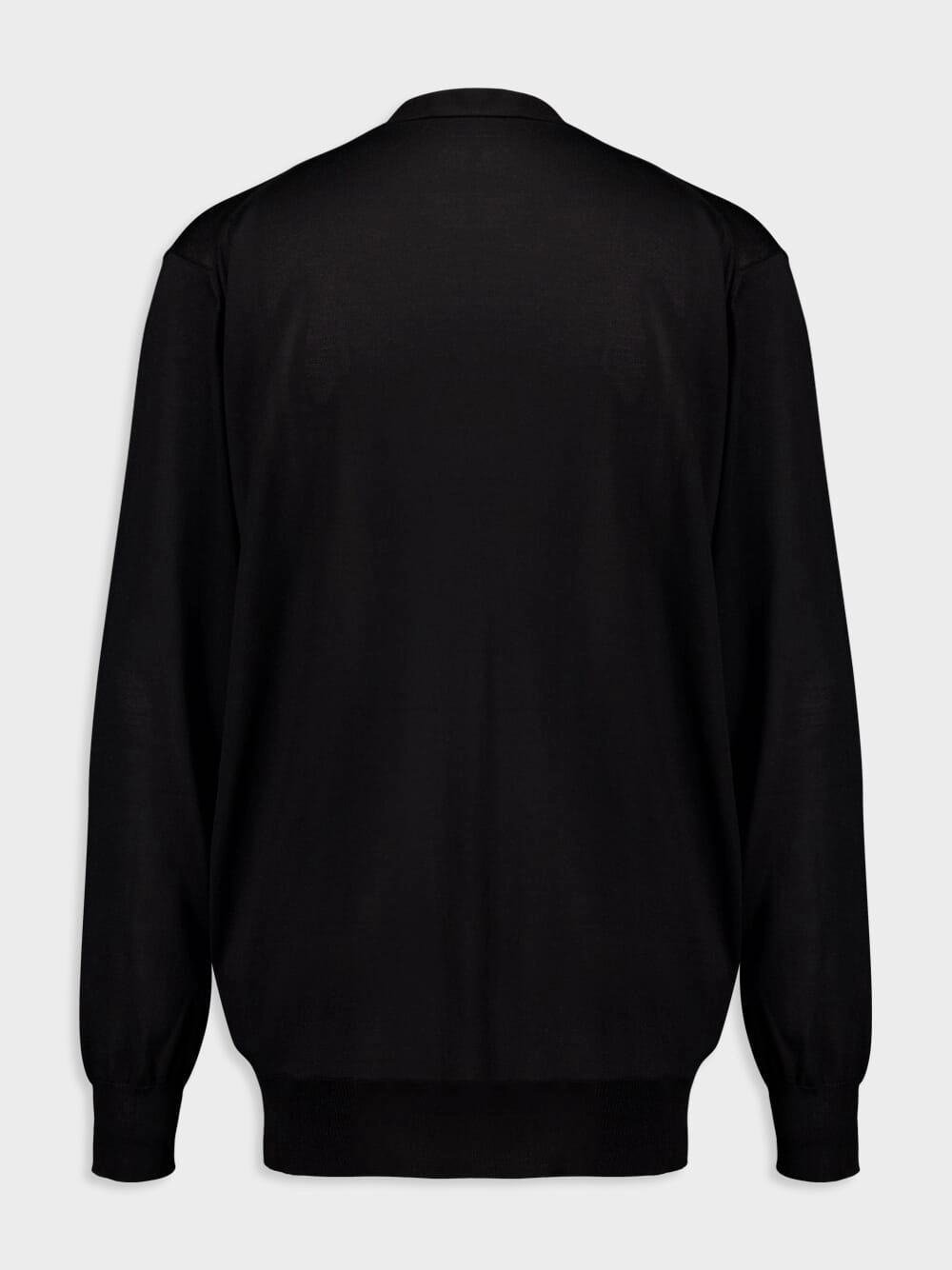 Black Silk Cardigan