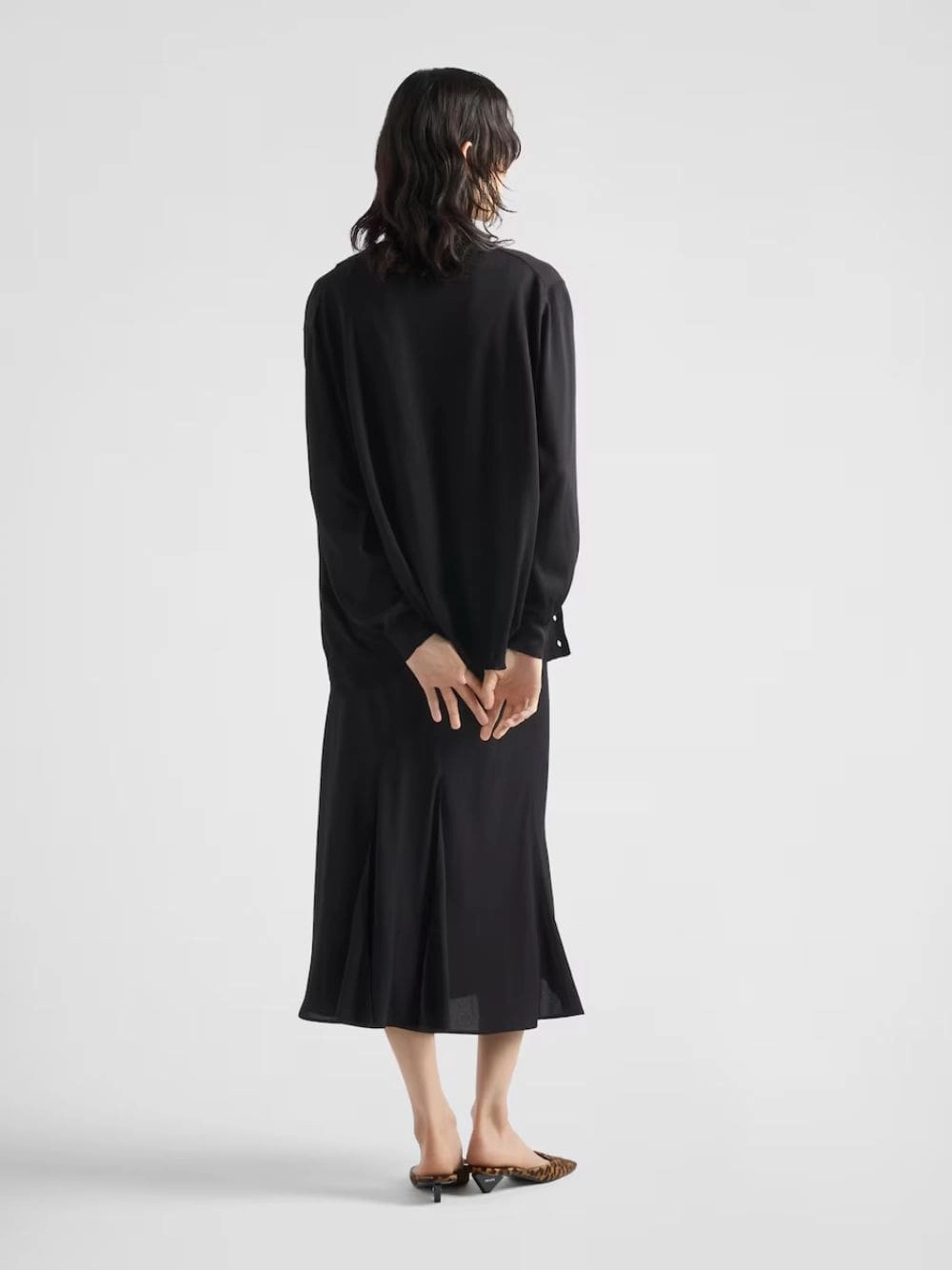 Black Silk Cardigan