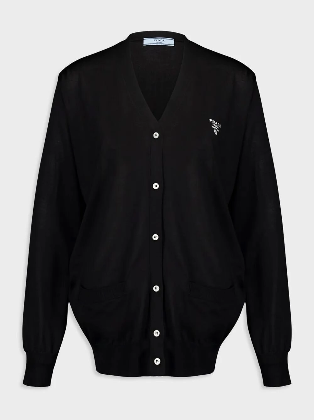 Black Silk Cardigan Knitwear Womens - women's knitwear cheap
