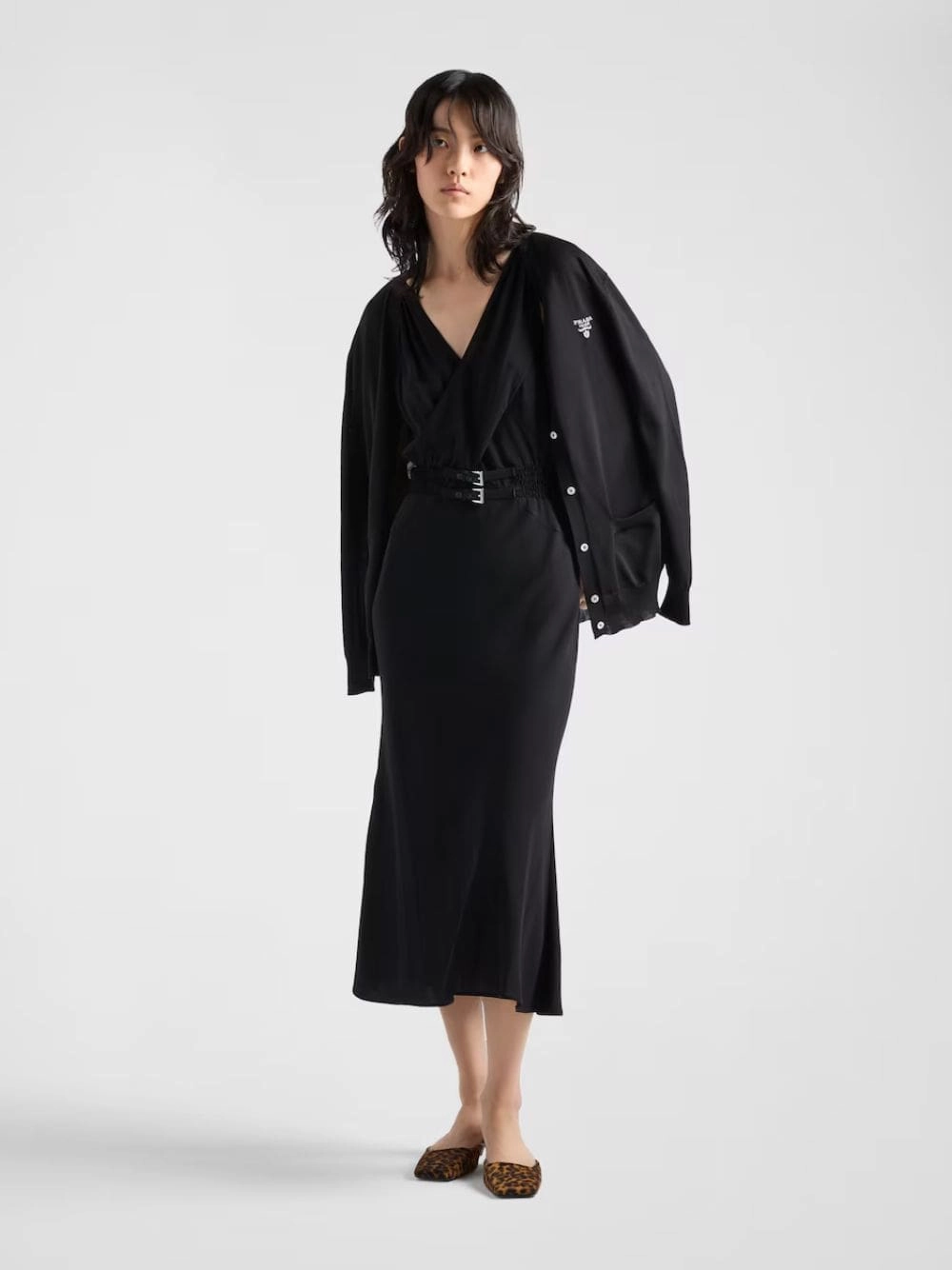 Black Silk Cardigan
