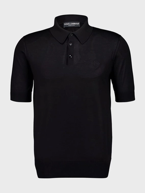 Black Silk Polo Shirt Tops Mens - men's t-shirts outlet