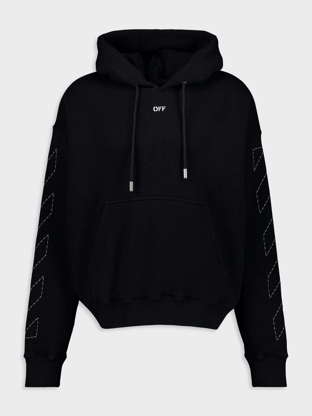 Black Stitch Arrow Skate Hoodie Tops Mens - thermal tops