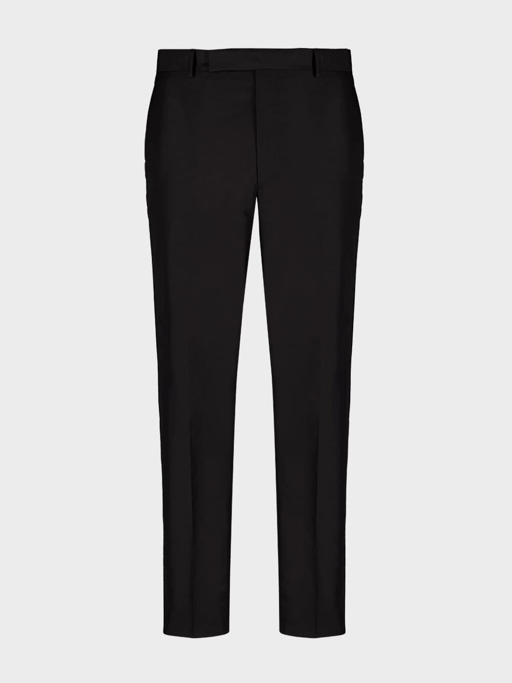 Black Technical Cotton Trousers Suits Mens - men's suits outlet
