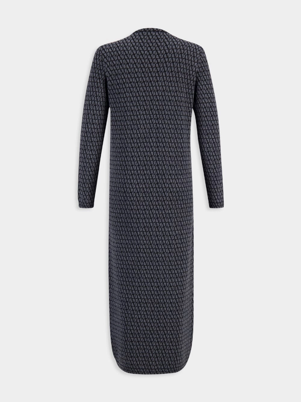 Black V-Neck Toile Iconographe Virgin Wool Cardigan Dress