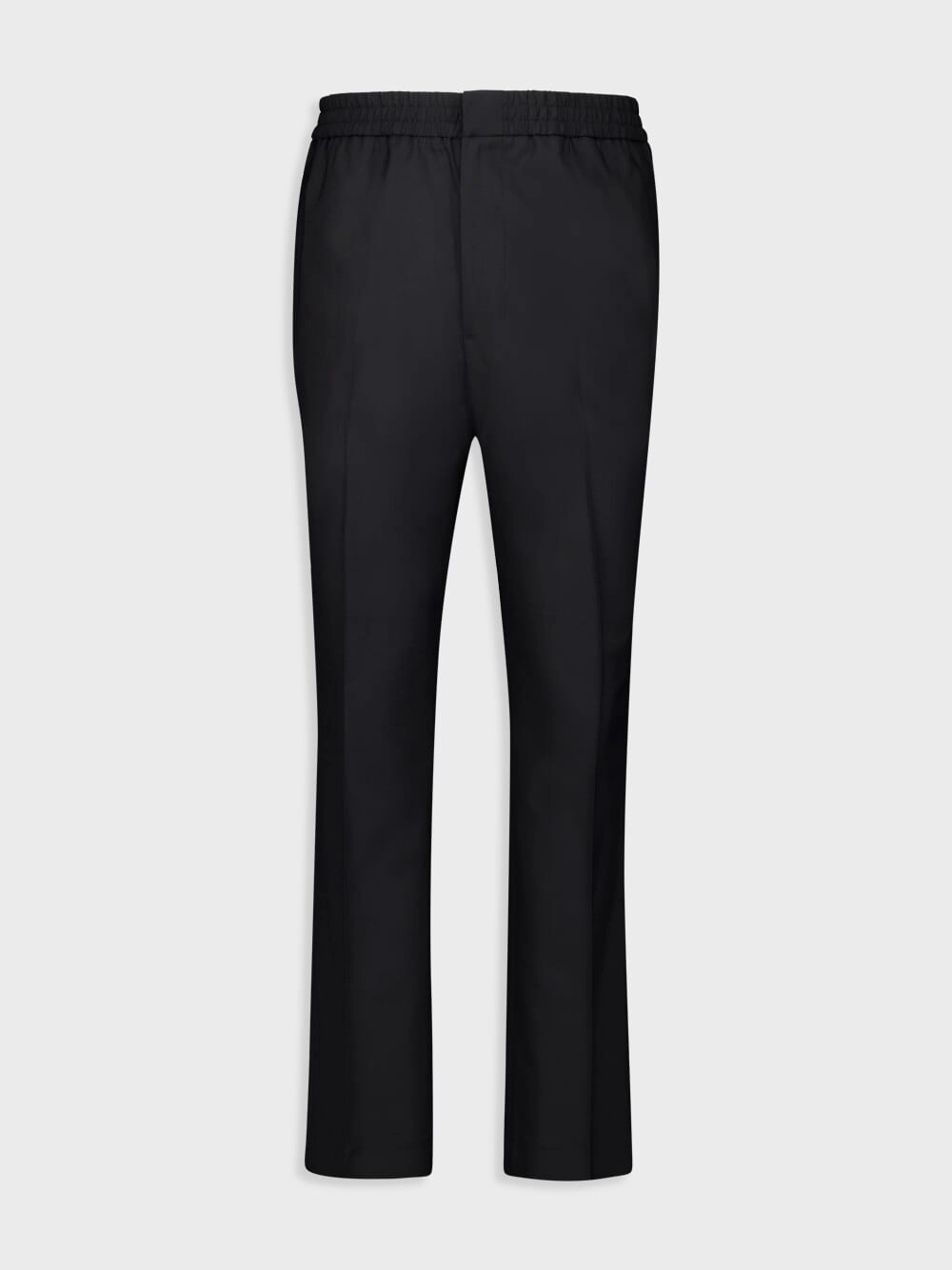 Black Wool Elasticated Waist Trousers Suits Mens - men's suits outlet