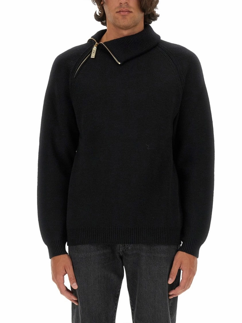 Black Wool Pullover