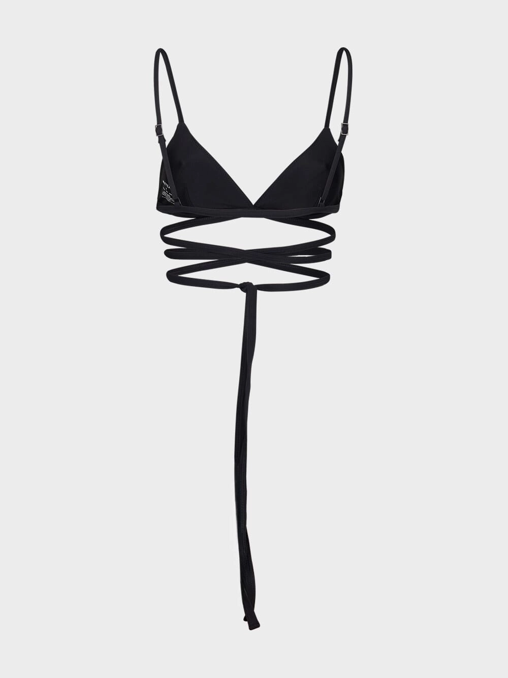 Black Wrap Triangle Top
