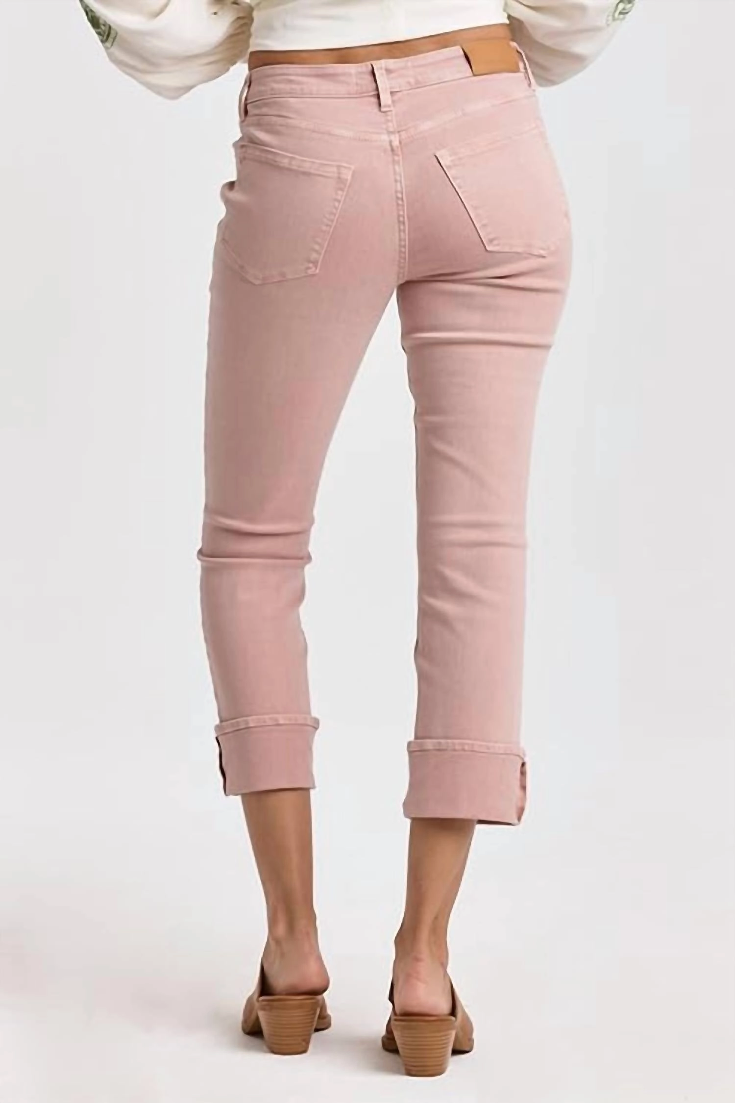 Blaire Cuffed Jean In Blush