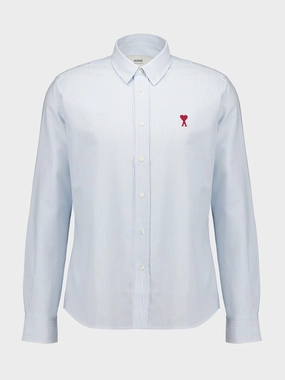 Blue Button-Down Ami de Coeur Shirt Suits Mens - men's suits outlet
