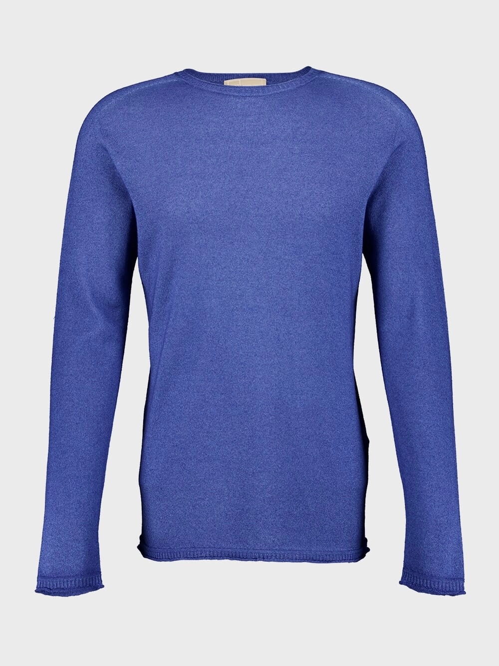 Blue Cashmere C-Neck Sweater Knitwear Mens - men's sweaters sale