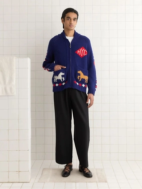 Blue Diamond Corral Cardigan Knitwear Mens - men's sweaters sale