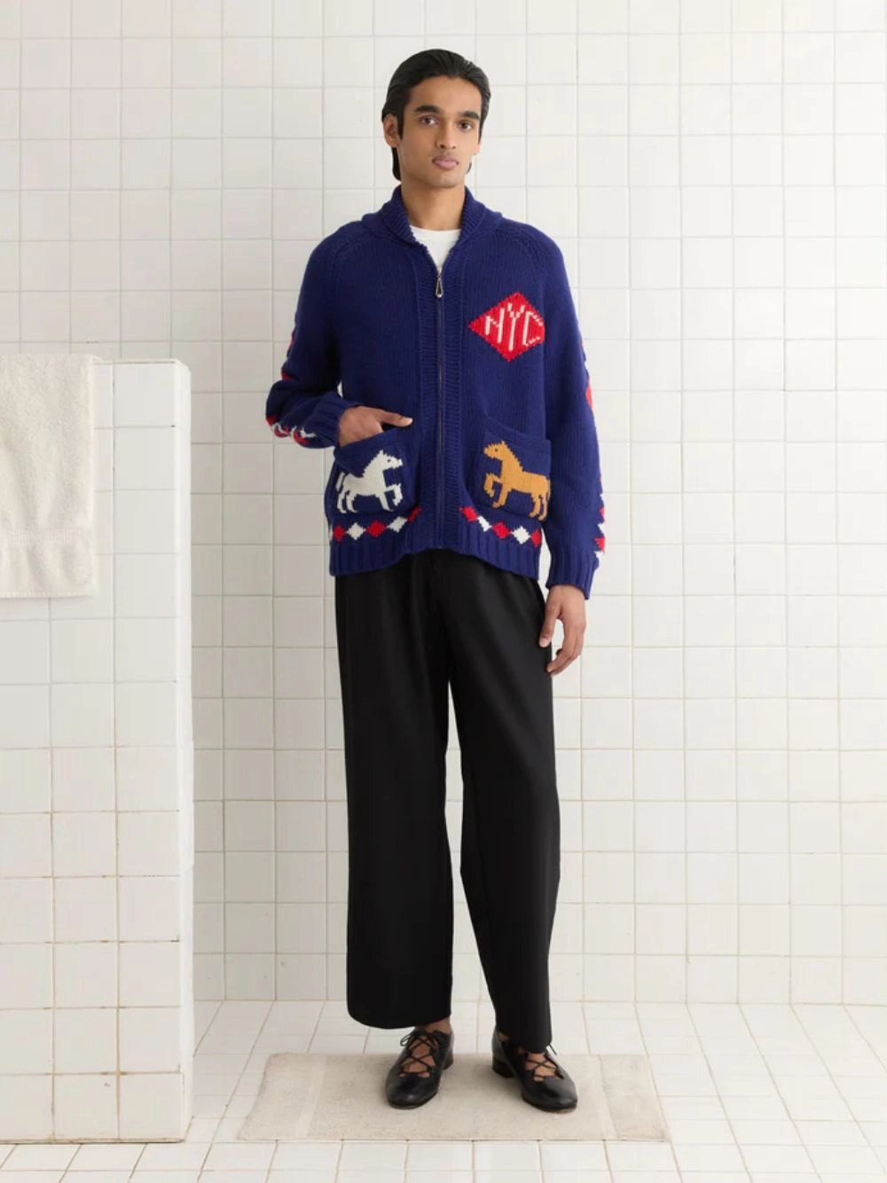 Blue Diamond Corral Cardigan Knitwear Mens - men's sweaters sale