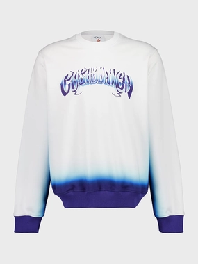 Blue Fade Sweatshirt Tops Mens - thermal tops