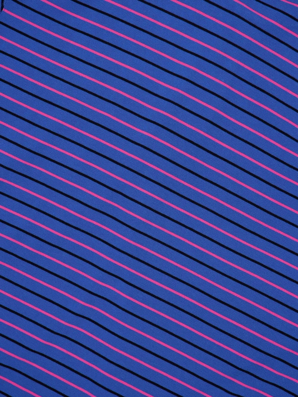 Blue Laurel Classic Pique Stripes Polo Shirt