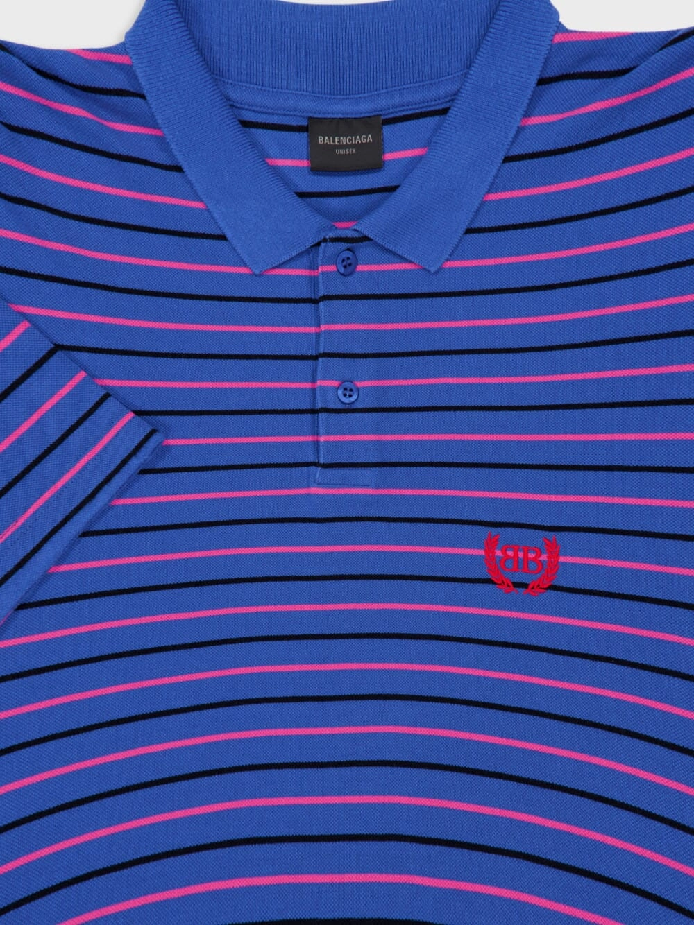 Blue Laurel Classic Pique Stripes Polo Shirt