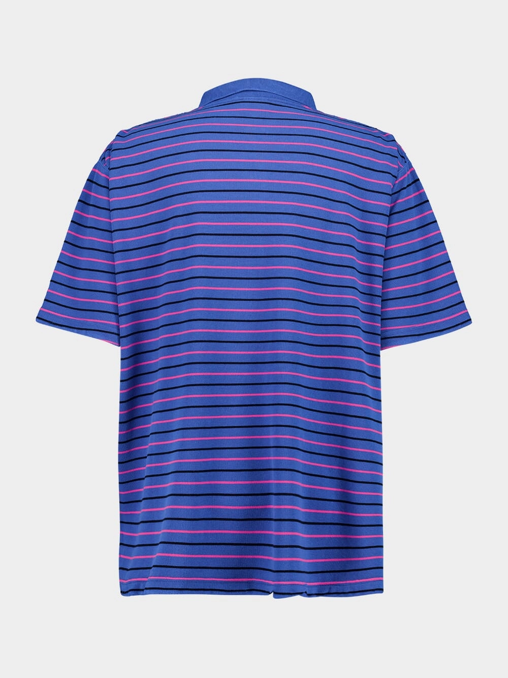 Blue Laurel Classic Pique Stripes Polo Shirt