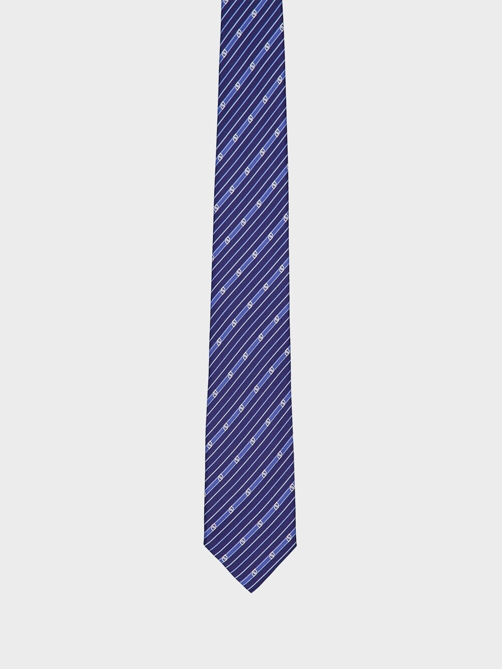 Blue Treccia Silk Tie