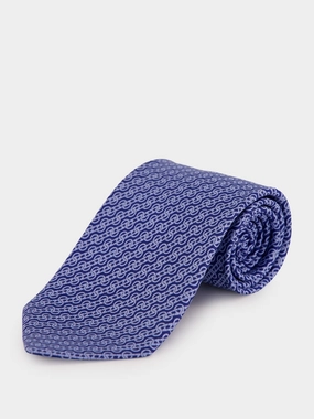 Blue Trofeo Silk Tie Suits Mens - men's suits outlet