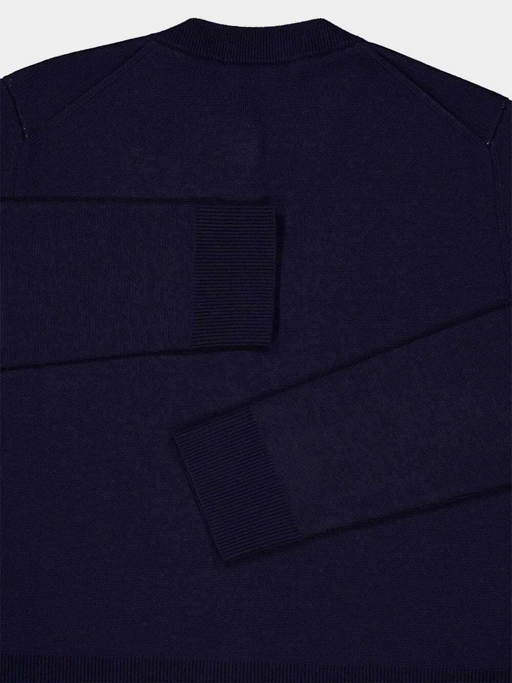 Blue Wool Jacquard Cardigan
