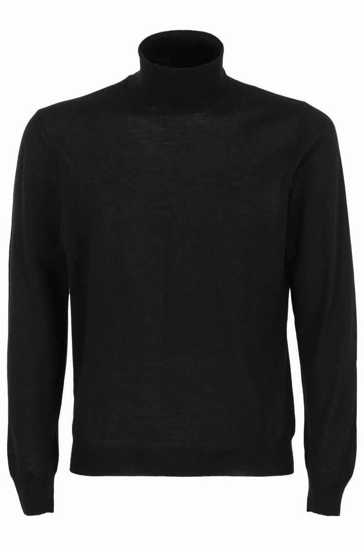 Blue Wool-Silk Sweater