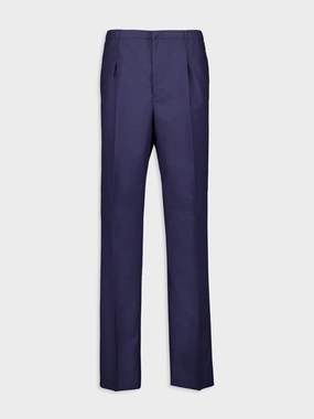Blue Wool Tailored Trousers Suits Mens - men's suits outlet
