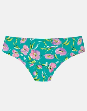 Blume Wide Side Bikini Pant - Mint Floral Swim Womens - beachwear discount