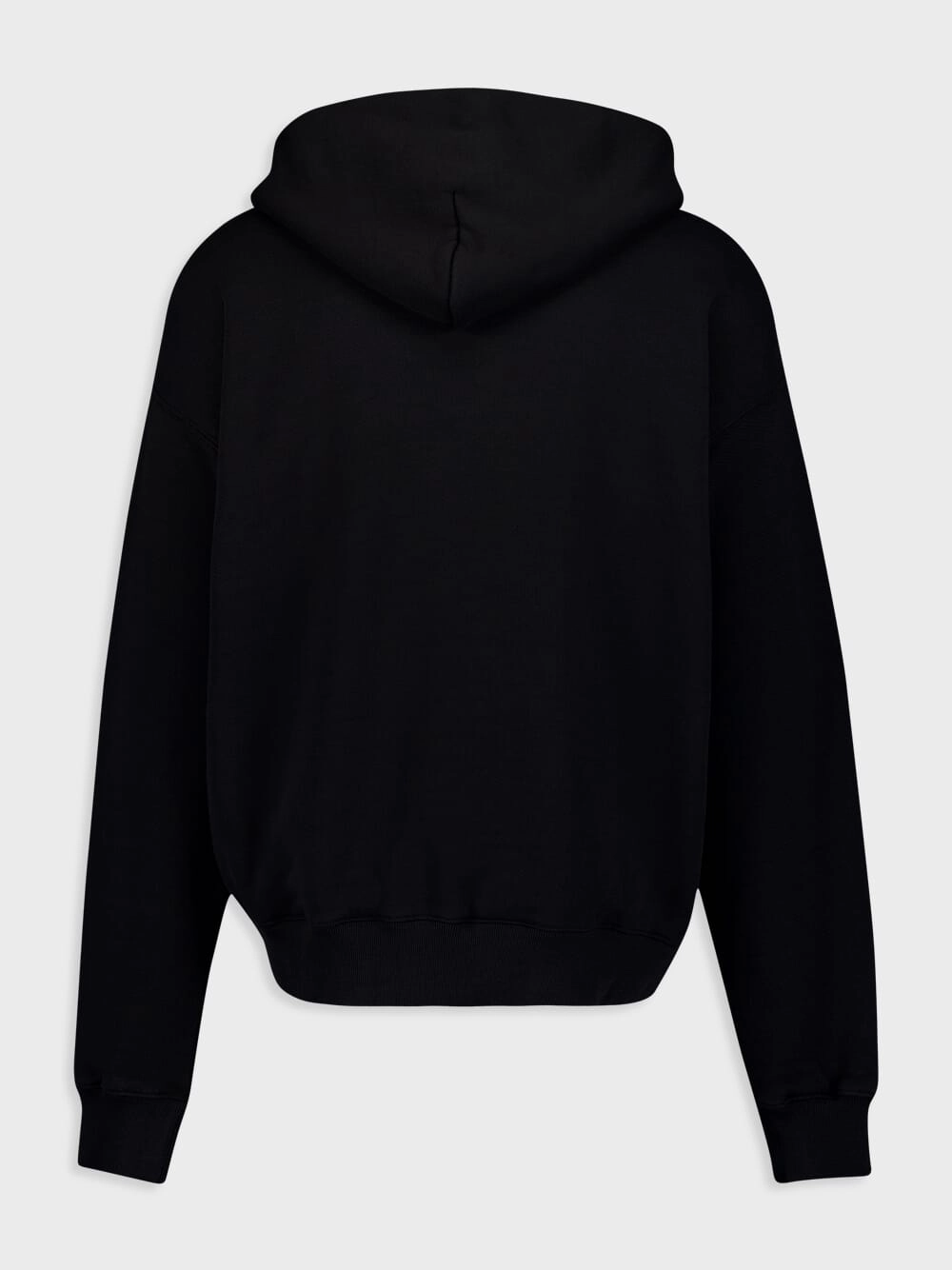 BlurredLogo-Print Cotton Hoodie