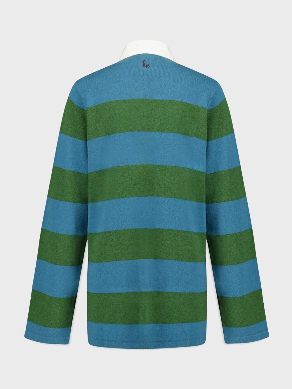 Blusher Stripped Cashmere Polo Shirt