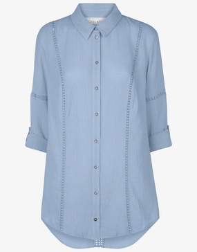 Bora Bora Lace Detail Kaftan - Blue Swim Womens - swimwear sale
